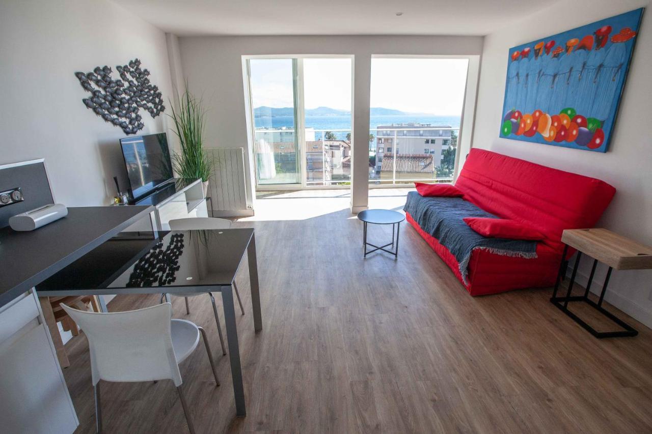 Tres Beau T2 Climatise Refait A Neuf, Vue Mer Panoramique Exceptionnelle A 120M A Pied De La Plage Ла-Сьота Экстерьер фото